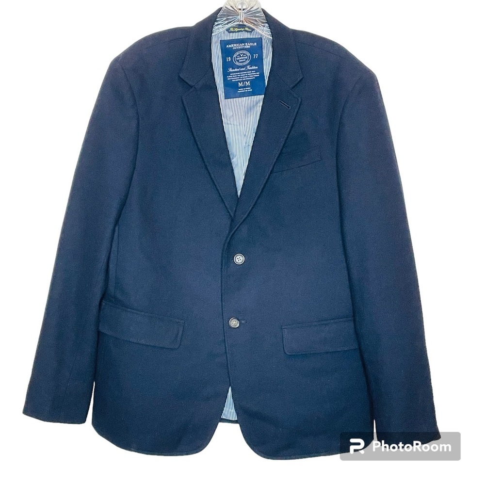 American Eagle Outfitters The Legendary Lined Blazer 2 Button Wool Blend M